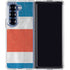 Costa Rican Flag Distressed Galaxy Z Fold6 Clear Case